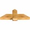 Ekena Millwork Eugene Rough Sawn Timber Gable Bracket, Western Red Cedar, 36"W x 15"H x 4"D x 6"F, 10/12 Pitch GBW036X15X0406EUG00RWR - alternate 3